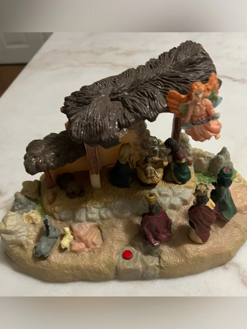Vintage 2002 GEMMY Christmas Talking Narrated Light Up Nativity Scene Tested
